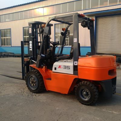 Steel Rubber 3.5 Ton Diesel Forklift Truck K Series with Ce Approved Cpcd35 Fd35
