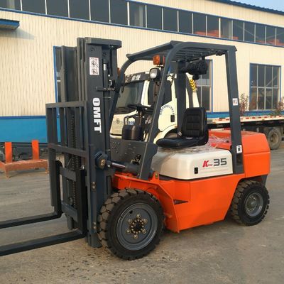 3.5 Ton Diesel Forklift with Automatic Transmission and Lift Height 3000-7000mm