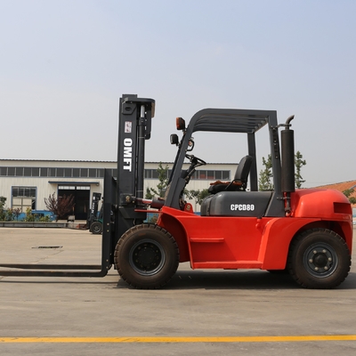 8ton Mitsubishi Isuzu Engine Forklift Truck with Triplex Full Free Mast and Clamp CPCD80