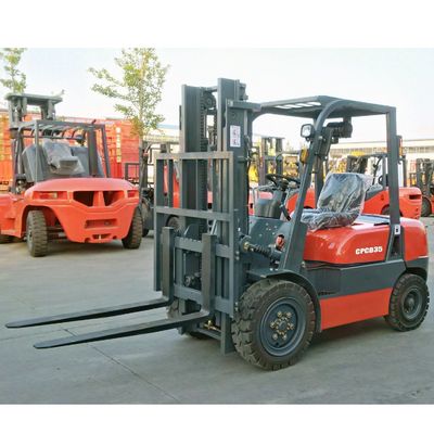 3.5 T Diesel Forklift Truck with 4m 4000mm Two Stage Full Free Mast Duplex Full Free Mast