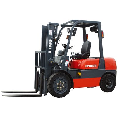 Japanese Isuzu 3.5 T Diesel Forklift Truck with 5m Lift Height Triplex Full Free Mast