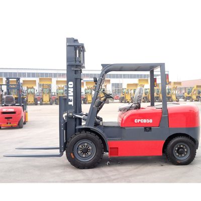 Small 5.0 Ton 4500kg Cpcd45 Cpcd50s Diesel Forklift Truck with 5m 5000mm Mast Triplex
