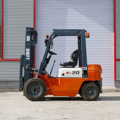 CPCD20 2.0 Ton 2000kg Diesel Forklift Truck with 5m 5000mm Triplex Mast and Free Lift