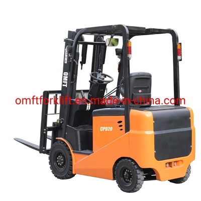 2ton Cpd20 4 Wheels Smart Mini Battery Counterbalanced Electric Forklift Truck Ce ISO