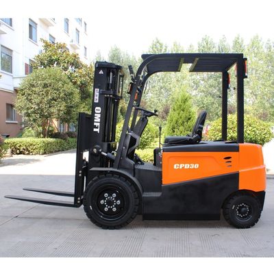 2155mm Turning Radius 3ton Mini Electric Battery Forklift with Solid Tires and Side Shift