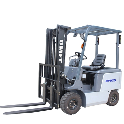 3m 4.5m 6m 3 Stage Full Free Mast 3ton Electric Forklift for AC Power Battery Operated