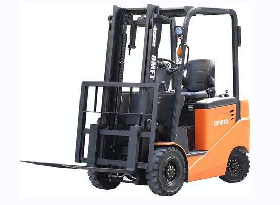 OEM and Spare Parts 1.5 Ton Electric Forklift with 3m 4.5m 6m 3 Stage Full Free Mast