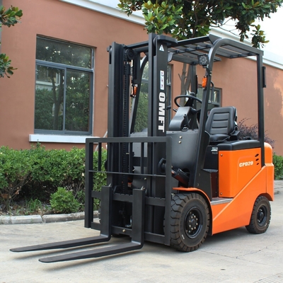 Electric Forklift Truck with 2ton Load Capacity and 4500mm Three Stage Full Free Mast
