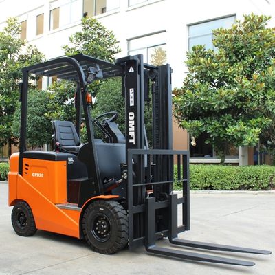 Electric Forklift Truck 2 Ton with 48V/450ah Battery and Min. Turning Radius of 2010mm