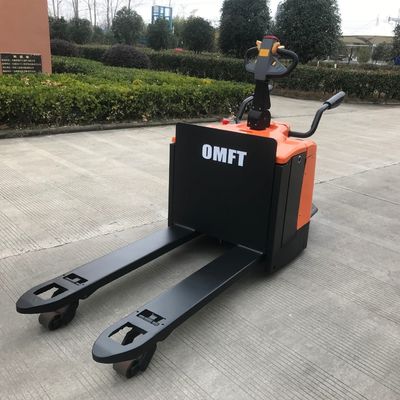 Steel PU Material 2.5 Ton Full Electric Pallet Truck with Stand-on Type and CBD30 Controller