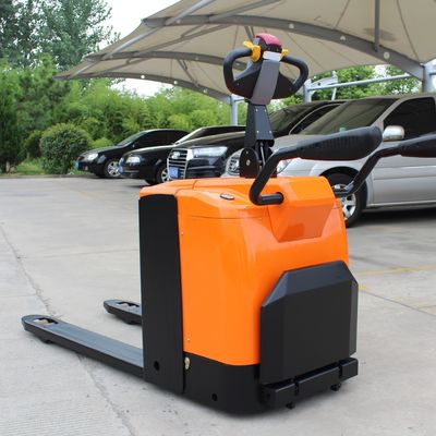 Steel PU Material 2.5 Ton Full Electric Pallet Truck with Stand-on Type and CBD30 Controller