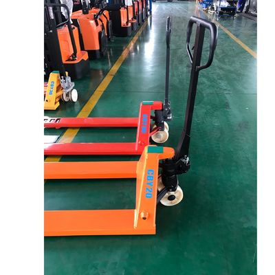 1 Ton CBY Steel and PU AC Pump Hydraulic Manual Hand Pallet Truck Pallet Jack with Ce ISO