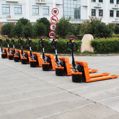 Orange or Customized 1.5 Ton 1500kg CBD15S Semi-Electric Pallet Truck Battery Operated