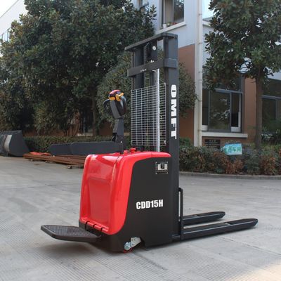 Ce ISO SGS Approved 1.5 Ton 1500 Kg Cdd15W EPS Stand-on Pedal Full Electric Stacker Truck