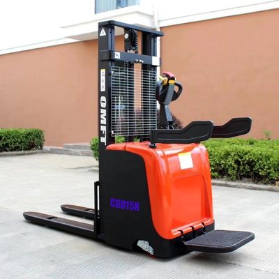 1.5t Battery Pallet Truck Electric Pallet Stacker with Ce ISO 1.6m 2m 2.5m 3m 3.5m Mast