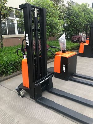 Standard Ce ISO SGS 1.0 Ton 1000kg Electric Pallet Stacker with 1600mm Lifting Height