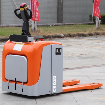 2500kg Stand-on Type Full Electric Pallet Truck with EPS Steering and Lithium Battery