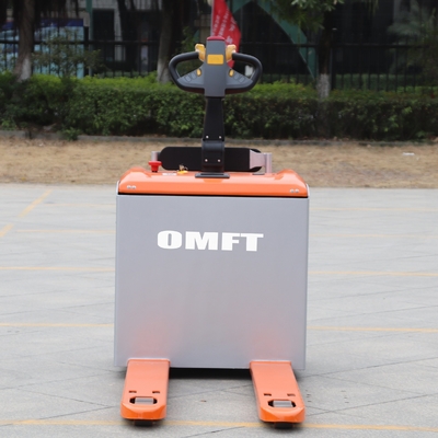 2500kg Stand-on Type Full Electric Pallet Truck with EPS Steering and Lithium Battery
