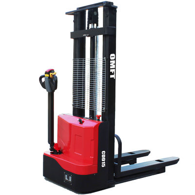 1.5t Small Electric Powered Pallet Stacker Full Electric Stacker Battery Operated