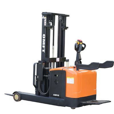 740X1070mm Fork Stand-on Electric Reach Stacker Truck for Warehouse Material Handling