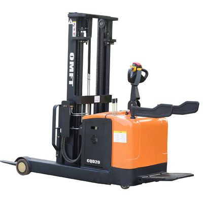 2ton 2000kg Cqd20 Battery Pallet Stacker with 4.5m Lifting Height and 24V Power Supply