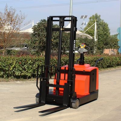 1690mm Min. Turning Radius 2 T Stand on Electric Reach Stacker Truck with 5.0m Mast