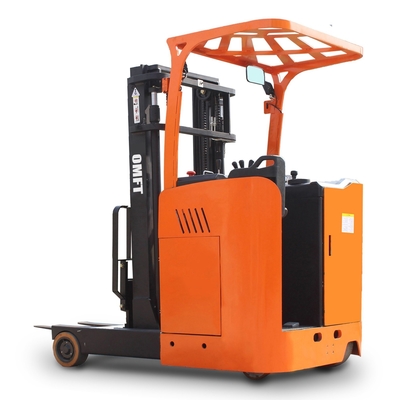 Steel and PU Battery Pallet Reach Stacker Truck with Lift Height 3000-7000mm