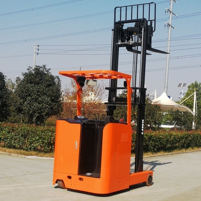 Steel and PU Battery Pallet Reach Stacker Truck with Lift Height 3000-7000mm