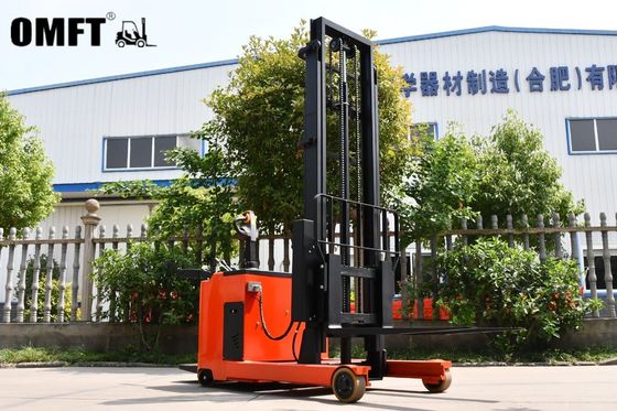 CQD 1-2 Ton Electric Reach Truck 24V with Safe Curve Control and Steel PU Material