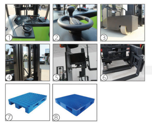 1.5ton Narrow Aisle 3 Way Vna Electric Pallet Stacker Forklift with 48V/400ah Battery