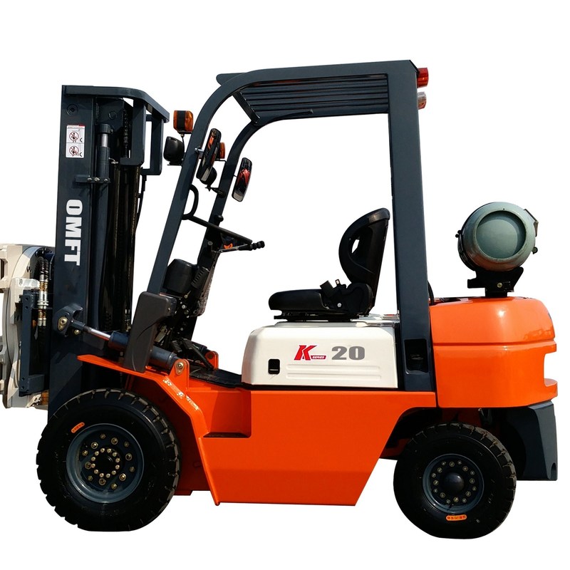 2280 Min. Turning Radius Omft 2ton LPG/Gas Forklift with Steel Rubber Competitive