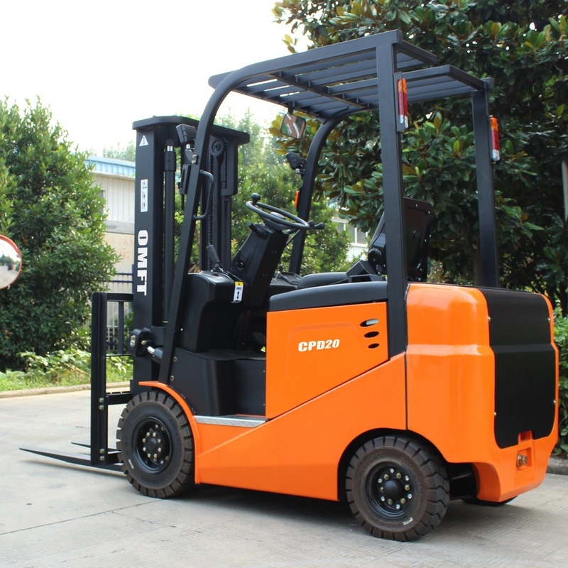 Electric Forklift Truck with 2ton Load Capacity and 4500mm Three Stage Full Free Mast