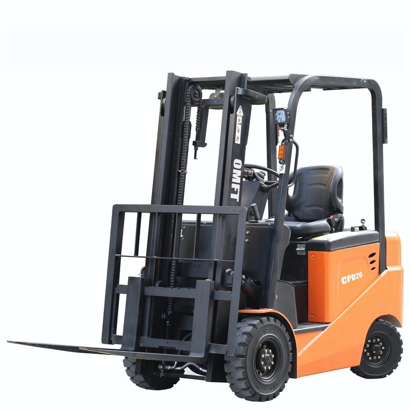 2.0 T Electric Forklift Truck with Pneumatic or Solid Tyre and 3m-6m Lift Height